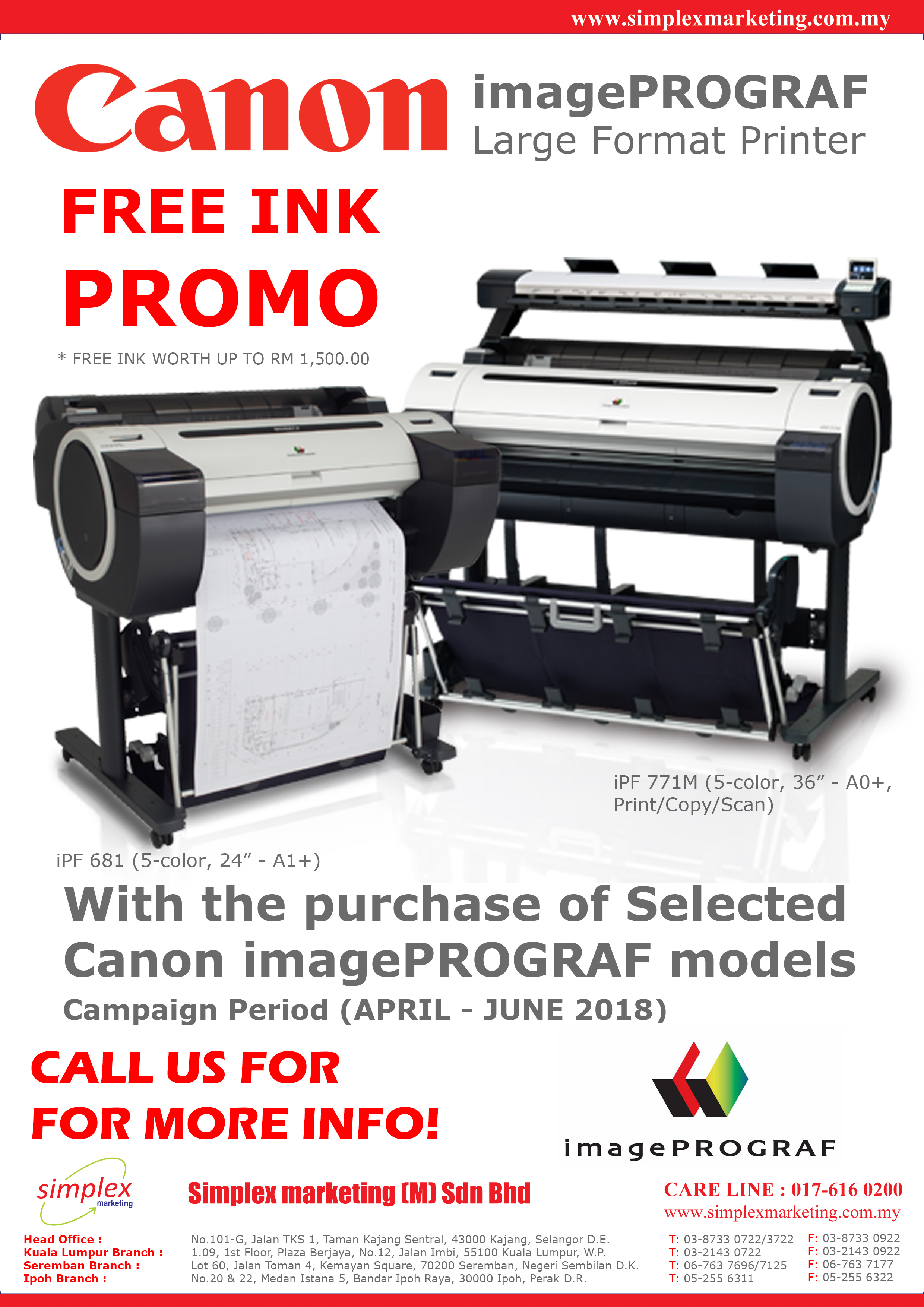 180503 - iPF Free Ink Promo