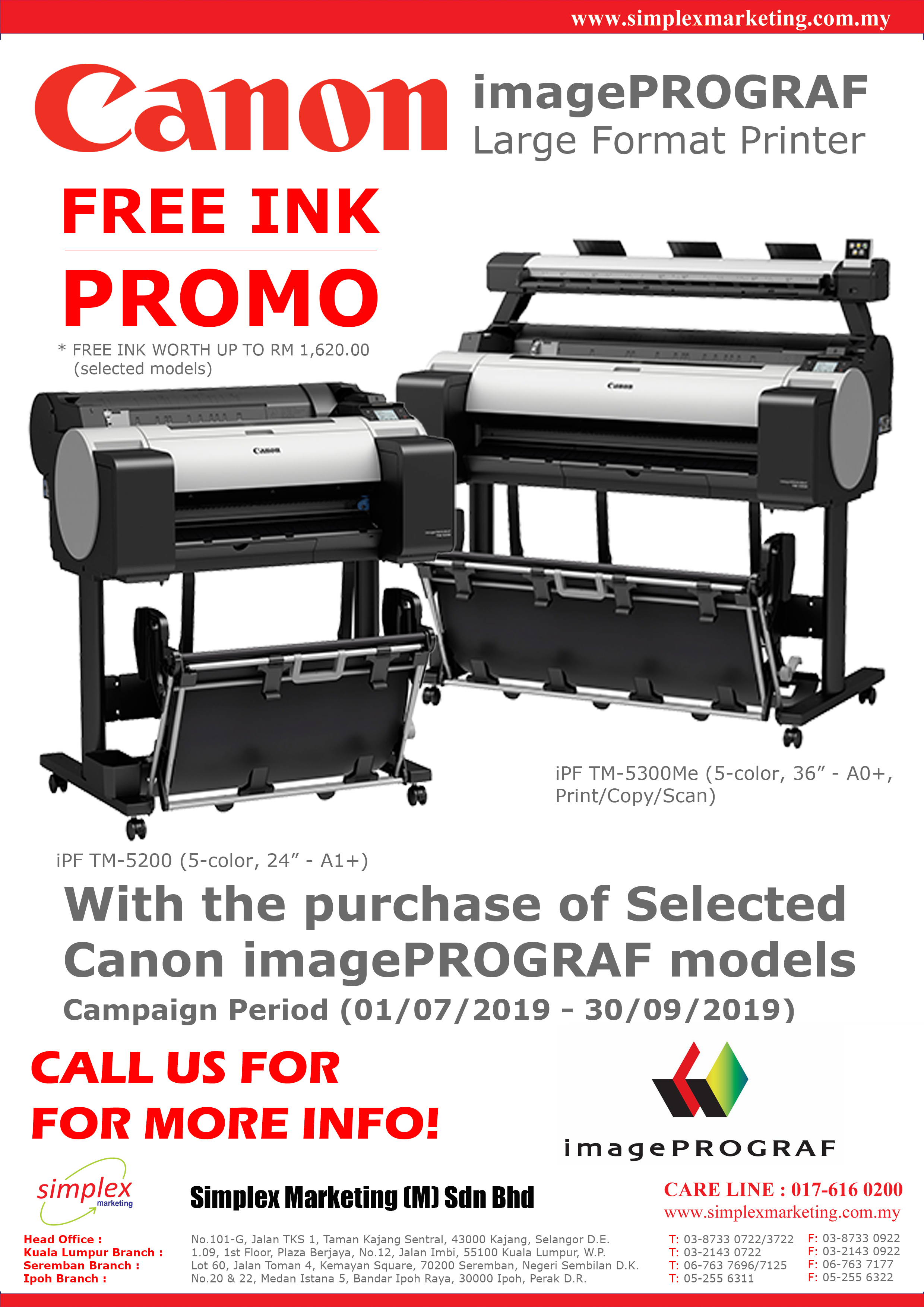 190713 - iPF Free Ink Promo