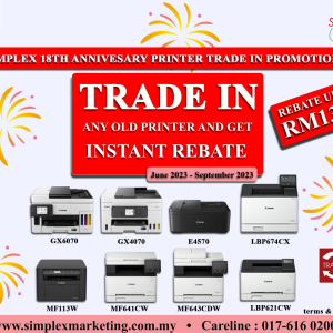 Simplex 18th Anniversary Printer Trade-in Promotion